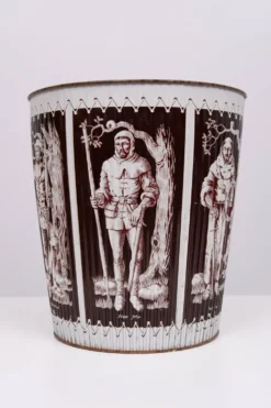 Corbeille à papier en métal années 1960 Angleterre
