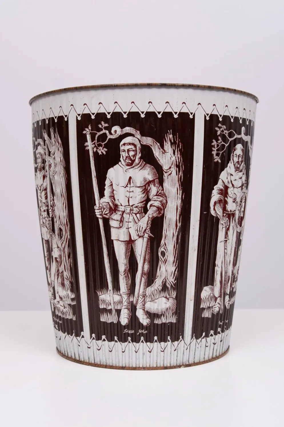 Corbeille à papier en métal années 1960 Angleterre