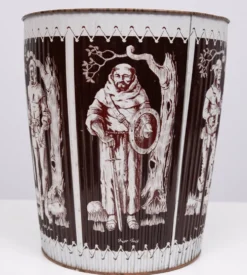 Corbeille à papier en métal années 1960 Angleterre