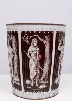 Corbeille à papier en métal années 1960 Angleterre