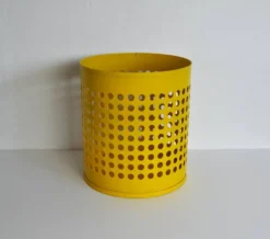 Corbeille à papier jaune RM conçue par Richard Müller, Danemark, années 1970