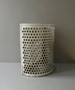 Corbeille à papier métallique des années 50