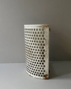 Corbeille à papier métallique des années 50