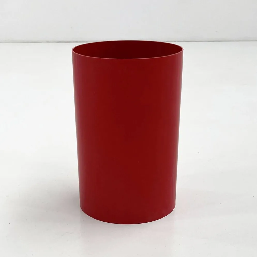 Corbeille, porte-parapluie rouge par Gino Colombini pour Kartell, 1970