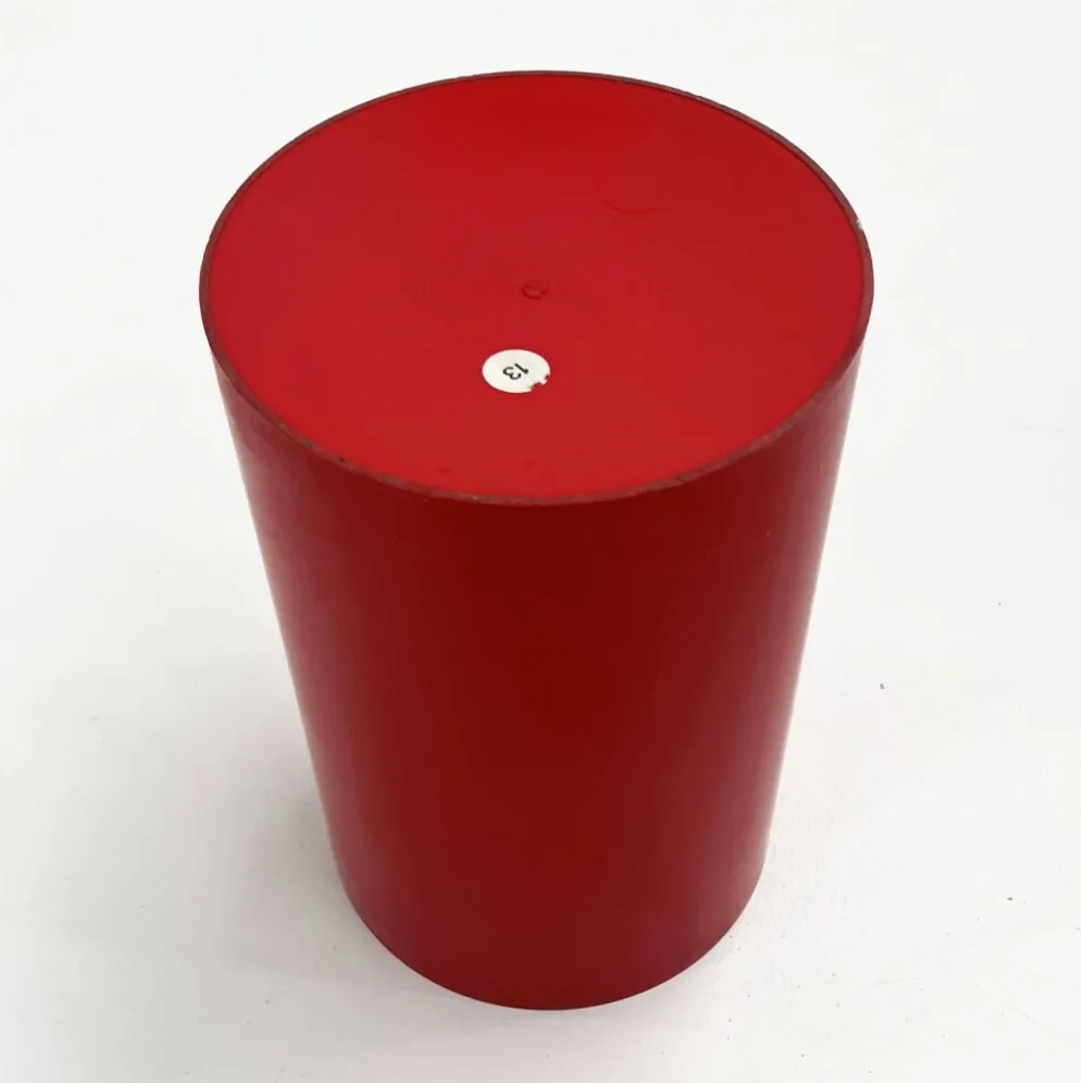 Corbeille, porte-parapluie rouge par Gino Colombini pour Kartell, 1970
