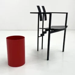Corbeille, porte-parapluie rouge par Gino Colombini pour Kartell, 1970