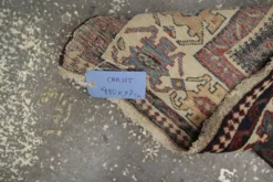 Couloir en laine oriental fait main, tapis de marche long avec médaillon géométrique.