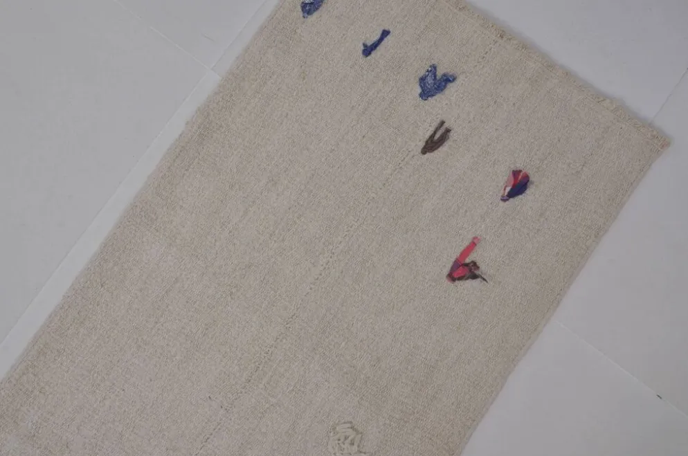 Couloir tissé à la main en chanvre vintage sku3921