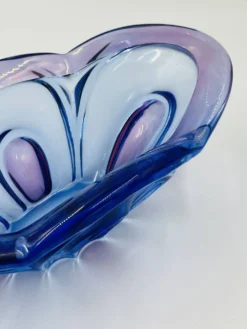 Coupe d'art en verre de Bohême Chribska