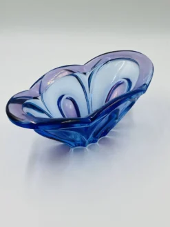 Coupe d'art en verre de Bohême Chribska