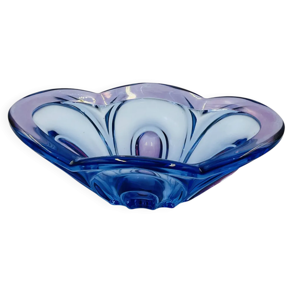 Coupe d'art en verre de Bohême Chribska