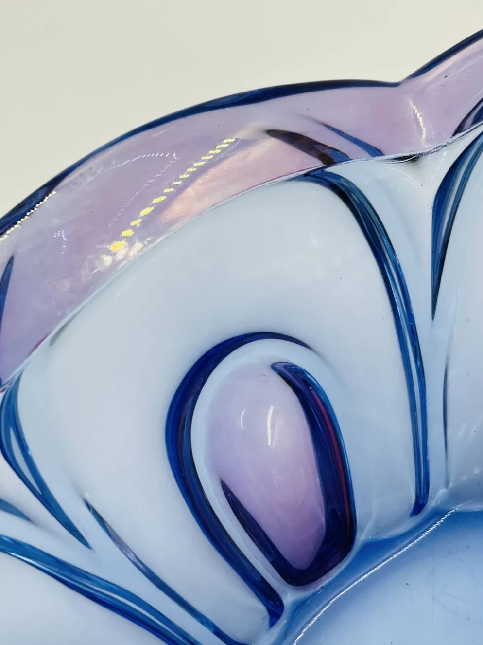 Coupe d'art en verre de Bohême Chribska
