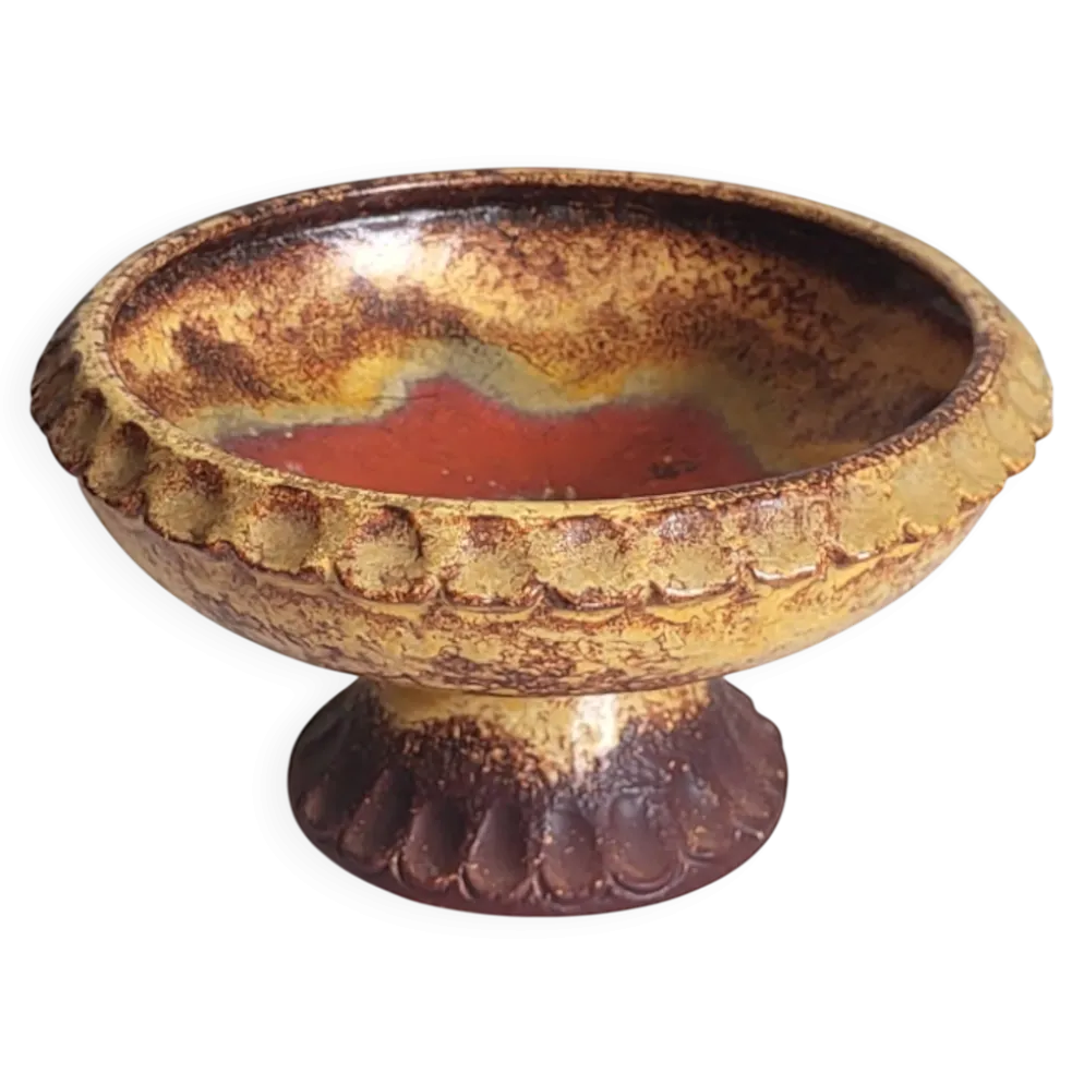 Coupe en céramique Ouest allemande 1970's