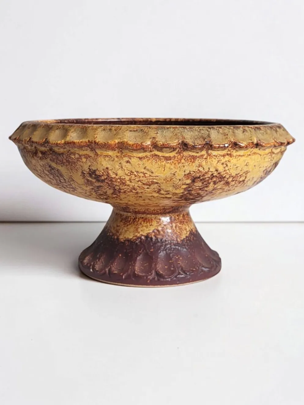 Coupe en céramique Ouest allemande 1970's