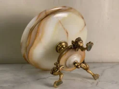 Coupe en onyx et bronze doré fin XIXème siècle