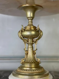 Coupe en onyx et bronze doré vers 1880