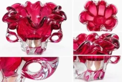 Coupe en verre de bohème Josef Hospodka 1960