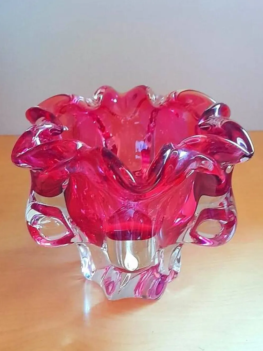 Coupe en verre de bohème Josef Hospodka 1960