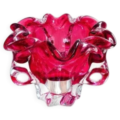 Coupe en verre de bohème Josef Hospodka 1960