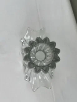 Coupe florale en verre d’art italien