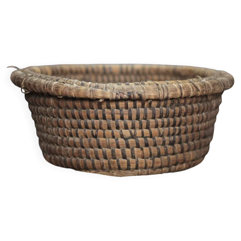 Coupe osier ancienne, bourgne paille et ronce, coupe tressé, campagne