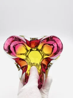 Coupe Sommerso Josef Hospodka Chribska jaune et magenta