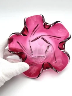 Coupe Sommerso Josef Hospodka Tchécoslovaquie magenta
