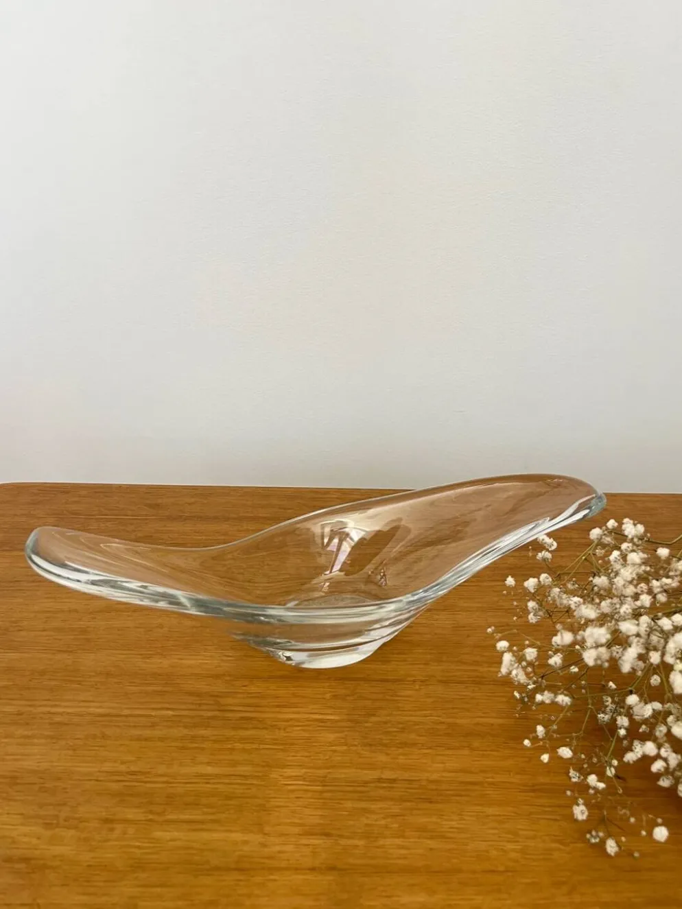 Coupe / vide poche cristal signée Daum