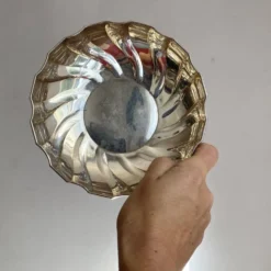 Coupe, vide-poche en argent ARVAL, Luciano Sacco, Valaza