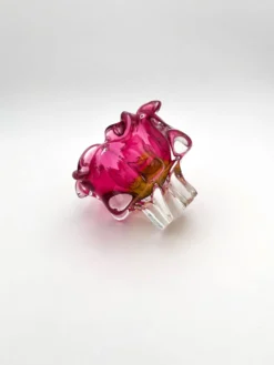 Coupe Vide-Poche Josef Hospodka Chribska Sommerso Rose 14cm 1.78kg