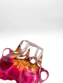 Coupe Vide-Poche Josef Hospodka Chribska Sommerso Rose 14cm 1.78kg