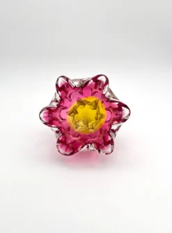 Coupe Vide-Poche Josef Hospodka Chribska Sommerso Rose 14cm 1.78kg