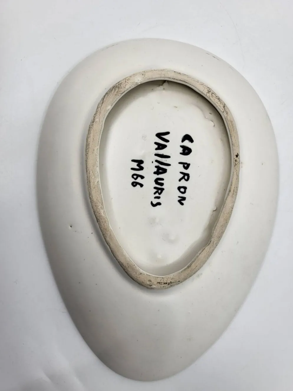 Coupe Vide poche Roger capron décor Serpents en céramique France 1950