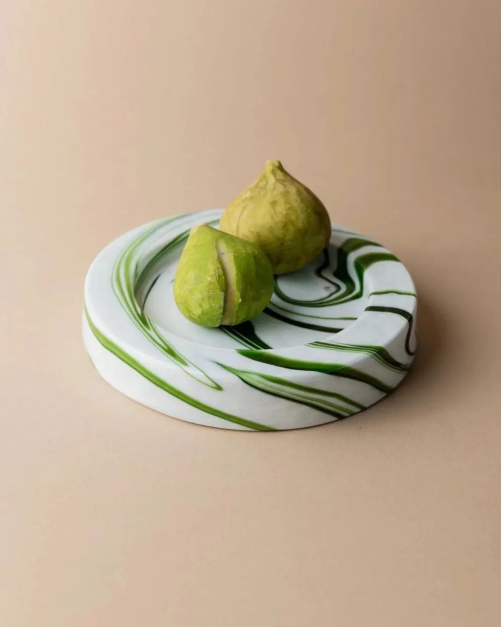 Coupe vintage en verre de Murano tourbillon vert - Sergio Asti pour Venini - Cendrier ou coupe - Italie années 1970 - Décoration de table intemporelle, idée cadeau