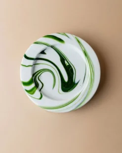 Coupe vintage en verre de Murano tourbillon vert - Sergio Asti pour Venini - Cendrier ou coupe - Italie années 1970 - Décoration de table intemporelle, idée cadeau
