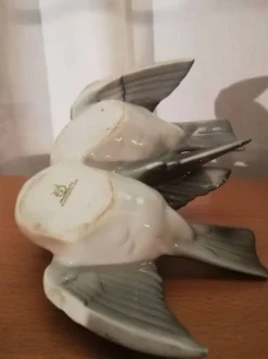 Couple d'oiseaux - Porcelaine Fraureuth Carl Nacke