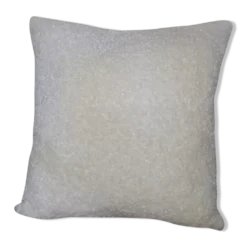 Coussin bouclettes blanc cassé