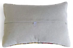 Coussin en kilim en laine tissé à la main vintage, style mauresque, milieu du 20e siècle