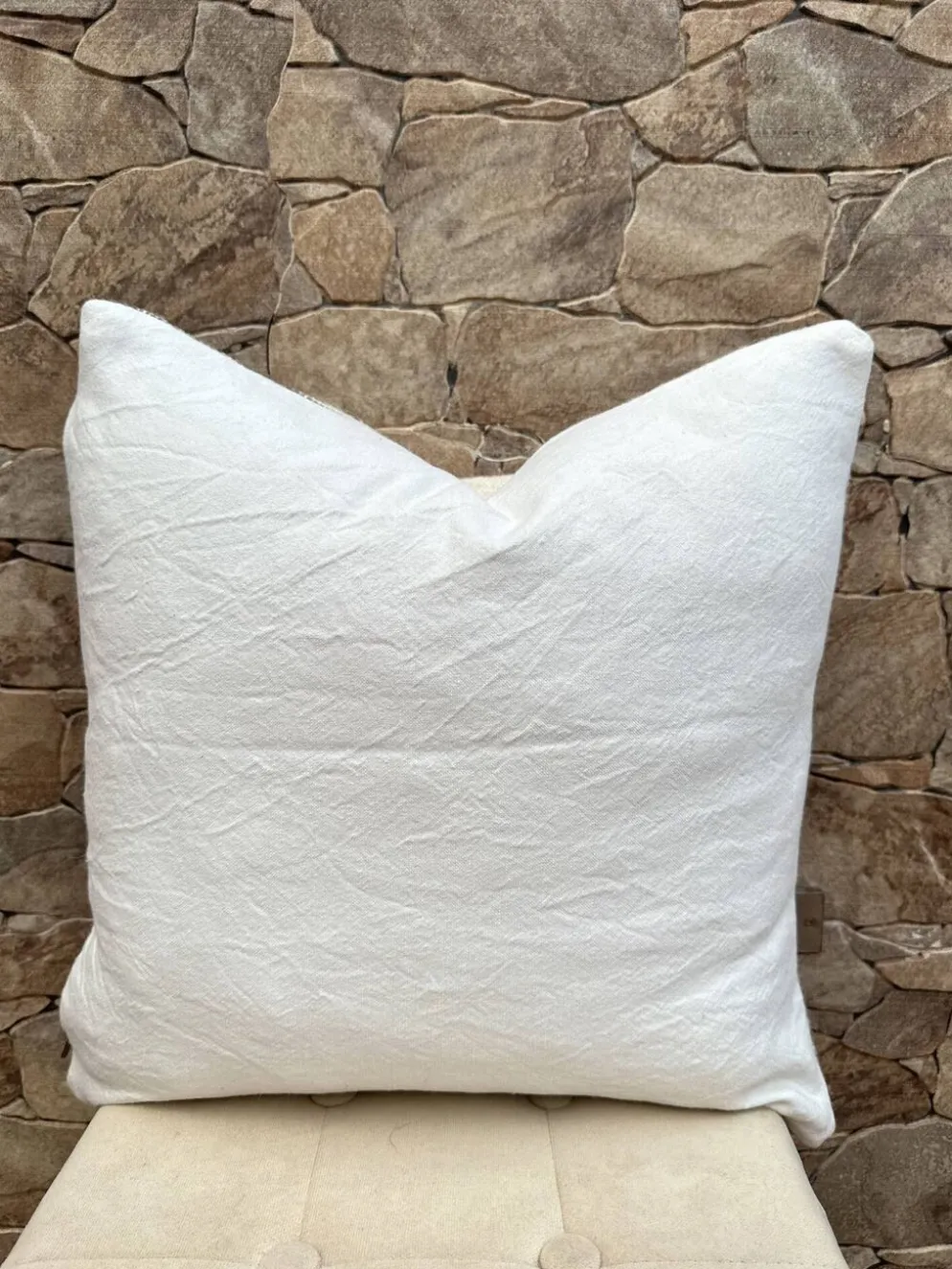 Coussin en laine berbère fait main : Coussin Kilim marocain (45x45cm)