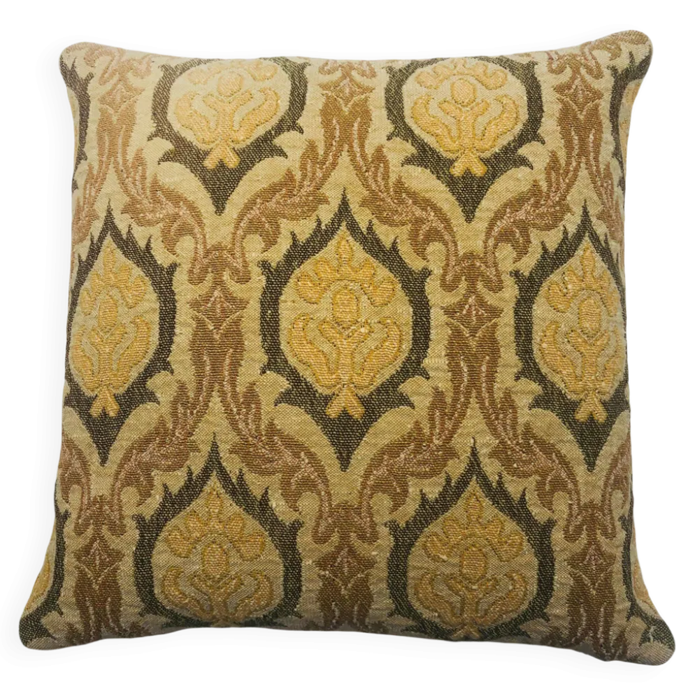 Coussin en tissu ancien. 40 X40 cm.