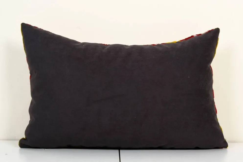 Coussin en velours İkat