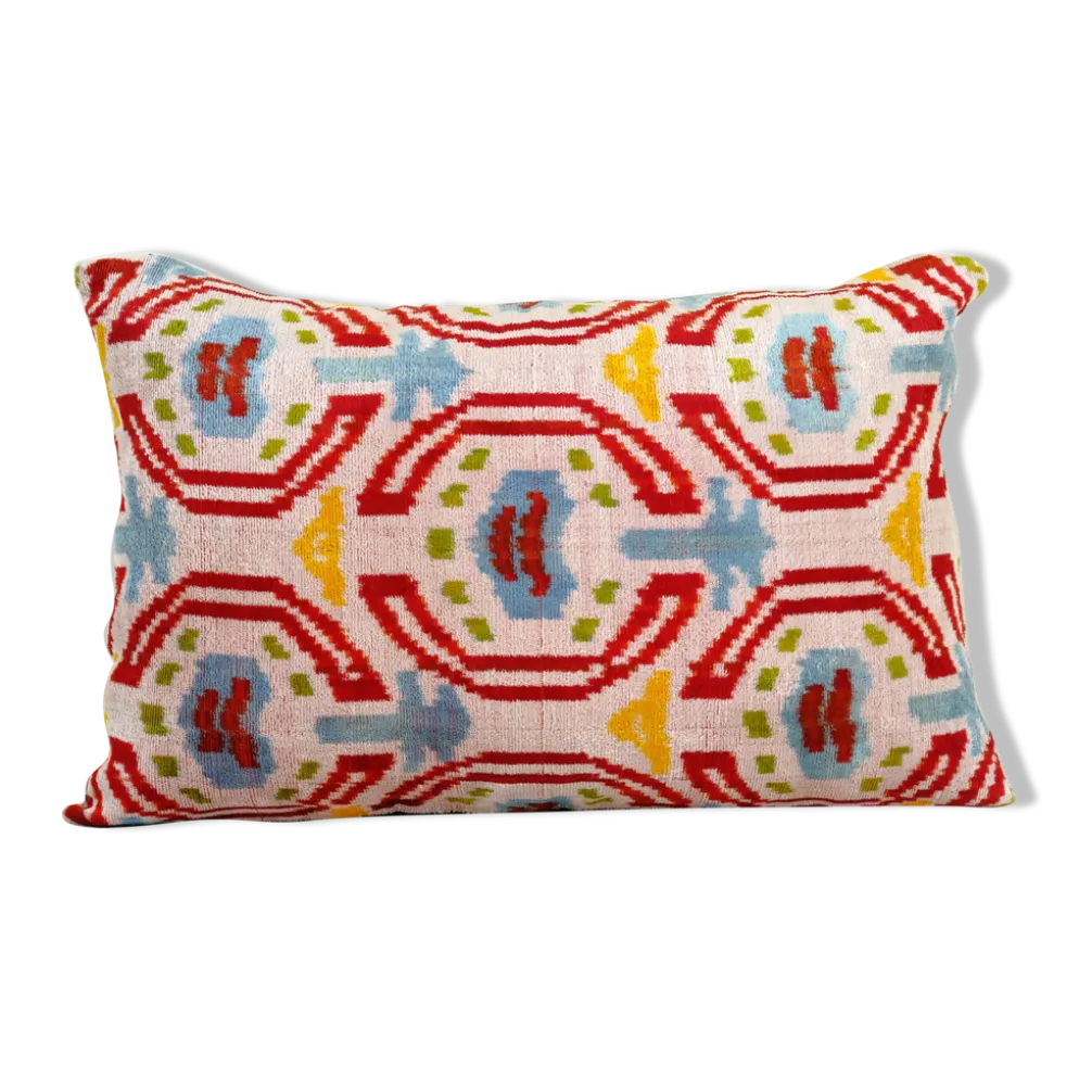 Coussin Ikat velours