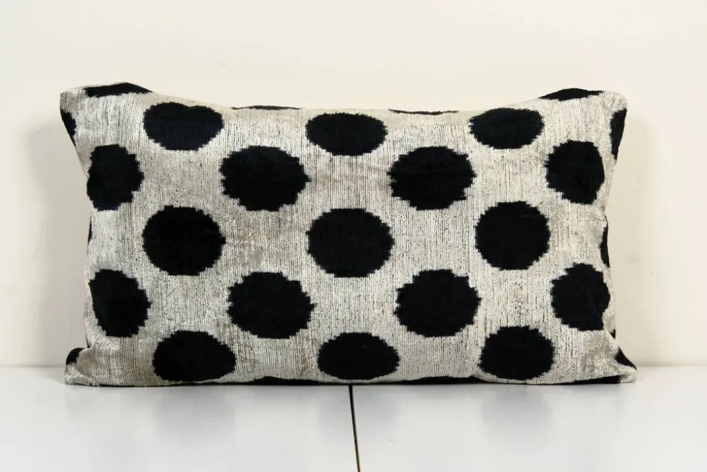 Coussin Ikat velours