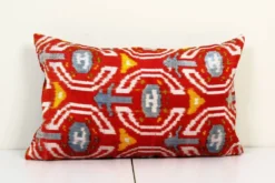 Coussin Ikat velours