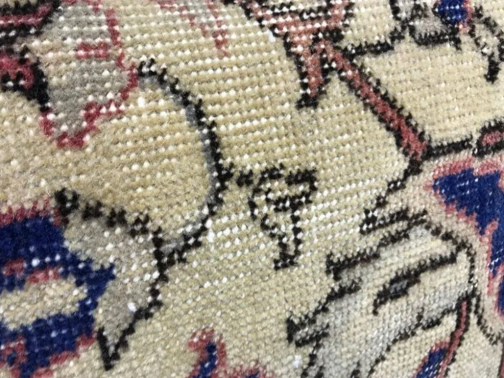 Coussin lombaire en tapis dégradé fait main 40x60cm