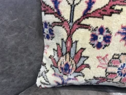 Coussin lombaire en tapis dégradé fait main 40x60cm