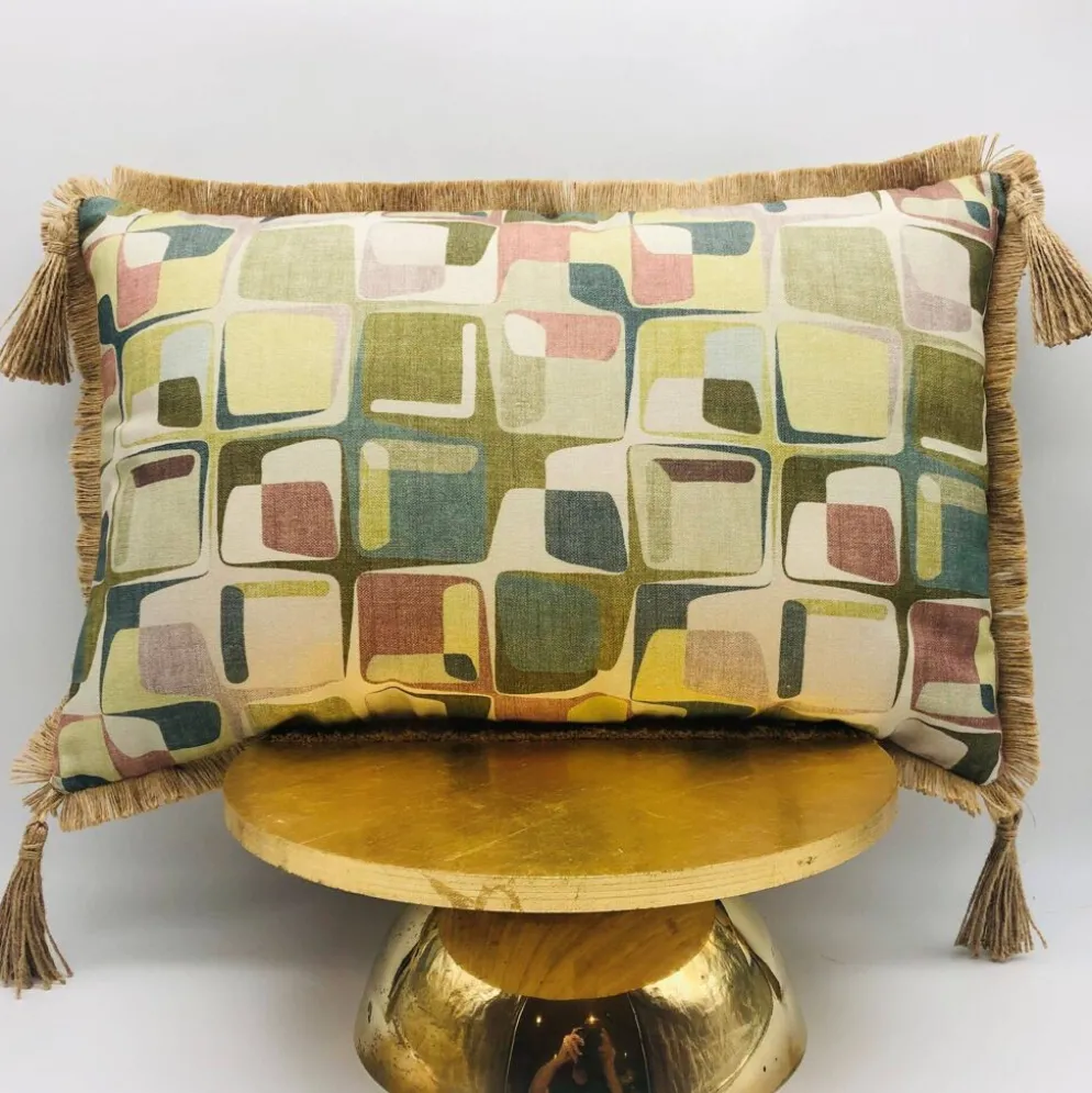 Coussin rectangulaire, housse et insert. modèle « erica »