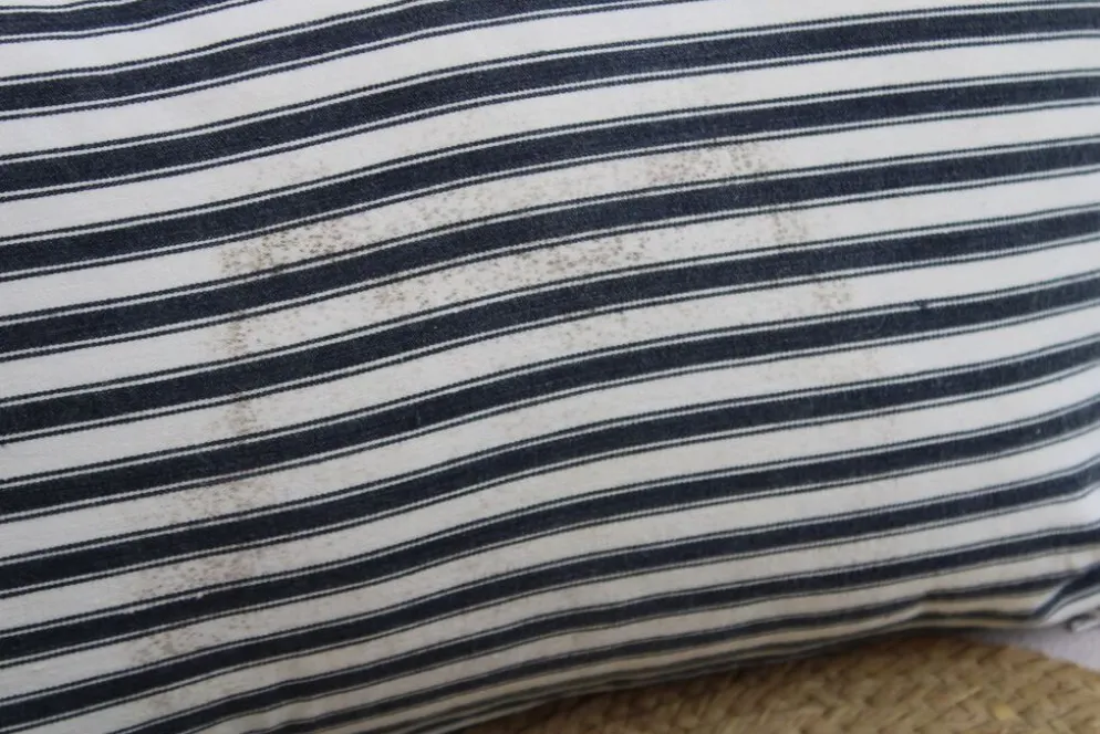 Coussin toile rayée