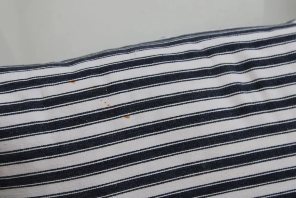 Coussin toile rayée