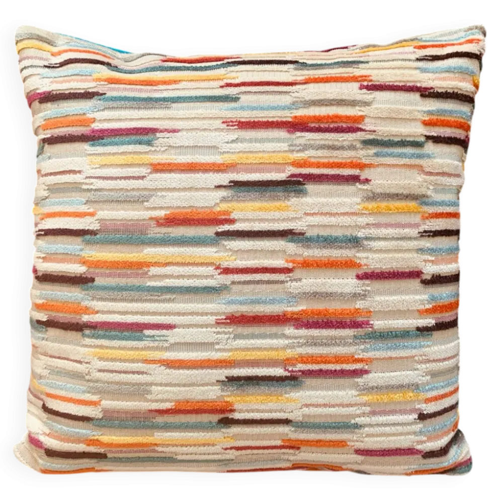 Coussin velours jacquard 40x40cm